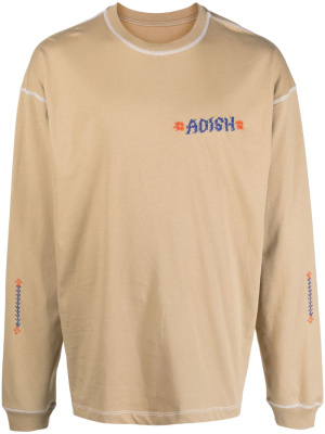

Logo-embroidered cotton T-shirt, Adish Logo-embroidered cotton T-shirt