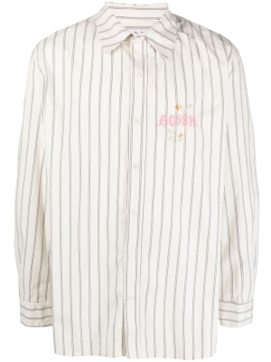

Logo-embroidered stripe-pattern shirt, Adish Logo-embroidered stripe-pattern shirt