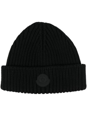 

Logo-patch ribbed beanie, Moncler Logo-patch ribbed beanie