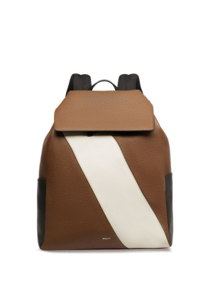 

Logo-print colour-block backpack, Bally Logo-print colour-block backpack