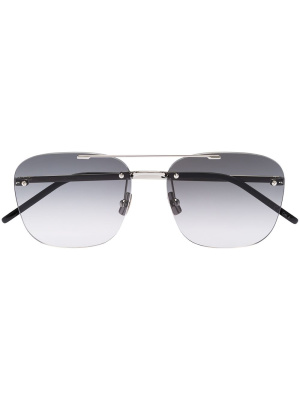 

SL 309 rimless square-frame sunglasses, Saint Laurent Eyewear SL 309 rimless square-frame sunglasses