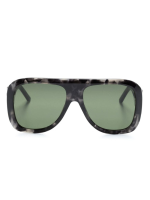 

Logo-plaque tortoiseshell sunglasses, Palm Angels Logo-plaque tortoiseshell sunglasses
