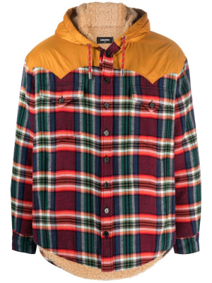 

Check-pattern hooded jacket, Dsquared2 Check-pattern hooded jacket