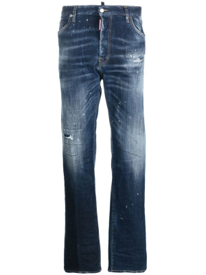 

Mid-rise straight-leg jeans, Dsquared2 Mid-rise straight-leg jeans