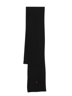 

Polo Pony cable-knit scarf, Polo Ralph Lauren Polo Pony cable-knit scarf