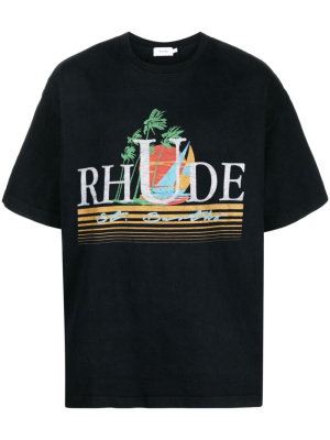 

Logo graphic-print T-shirt, Rhude Logo graphic-print T-shirt