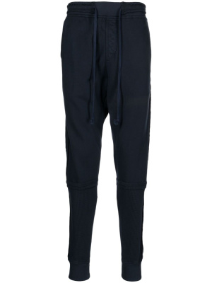 

Stretch-cotton drawstring-waistband track pants, Greg Lauren Stretch-cotton drawstring-waistband track pants