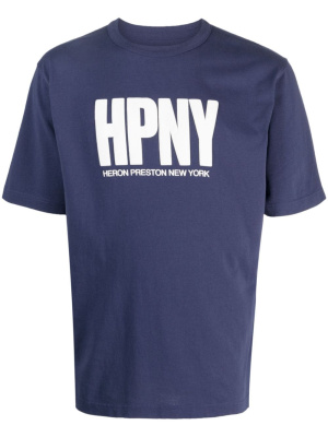 

Logo-print cotton T-shirt, Heron Preston Logo-print cotton T-shirt