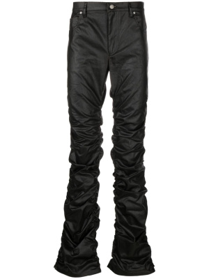 

Mid-rise ruched tapered trousers, MISBHV Mid-rise ruched tapered trousers
