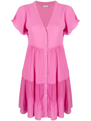 

Tiered pleated minidress, LIU JO Tiered pleated minidress
