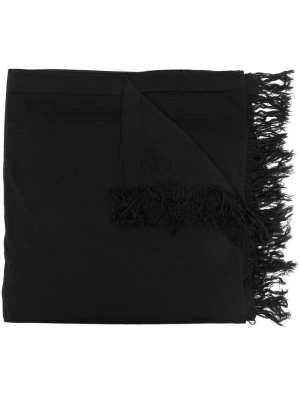 

Frayed-hem virgn-wool scarf, Rick Owens Frayed-hem virgn-wool scarf