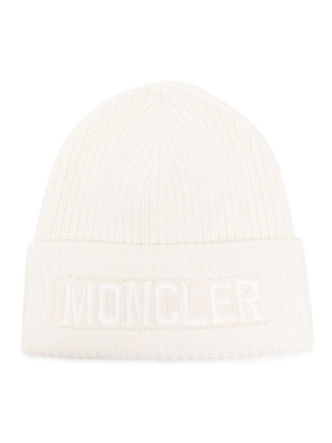 

Logo-embroidered ribbed-knit beanie, Moncler Logo-embroidered ribbed-knit beanie