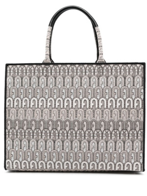 

Large Opportunity logo-jacquard tote bag, Furla Large Opportunity logo-jacquard tote bag