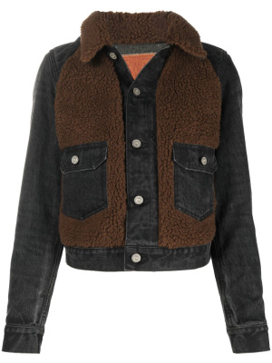 

Faux-shearling denim jacket, Ralph Lauren RRL Faux-shearling denim jacket