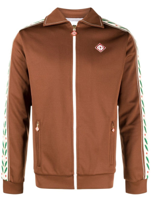

Logo-patch zip-up jacket, Casablanca Logo-patch zip-up jacket