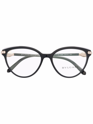 

Serpenti-frame crystal-embellished glasses, Bvlgari Serpenti-frame crystal-embellished glasses