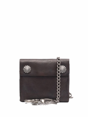 

Chain link-detail leather wallet, Ralph Lauren RRL Chain link-detail leather wallet
