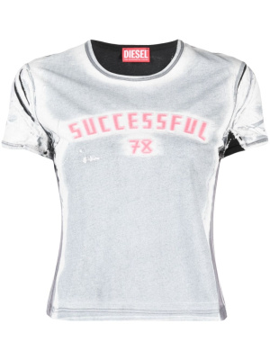 

Distressed cotton T-shirt, Diesel Distressed cotton T-shirt