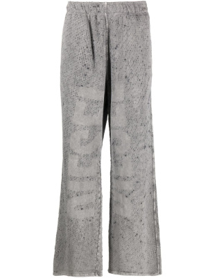 

L-leo laser-cut jersey track pants, Diesel L-leo laser-cut jersey track pants