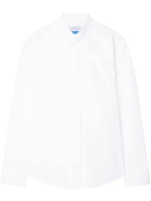 

Logo-embroidered cotton shirt, Off-White Logo-embroidered cotton shirt