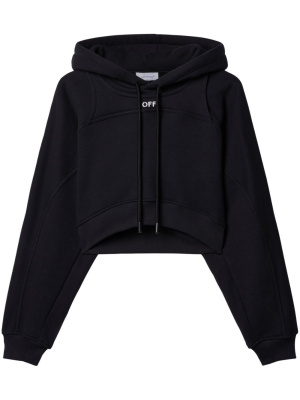 

Logo-print cropped hoodie, Off-White Logo-print cropped hoodie