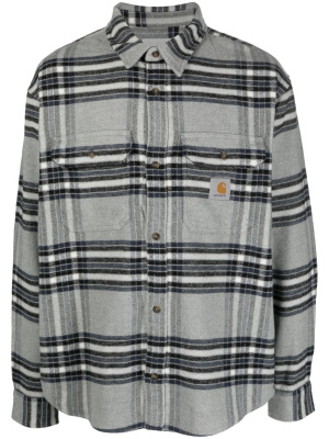 

Logo-patch plaid cotton shirt, Carhartt WIP Logo-patch plaid cotton shirt