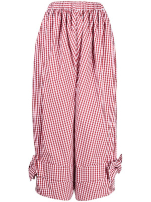 

Bow-detail check-pattern trousers, Comme Des Garçons Girl Bow-detail check-pattern trousers