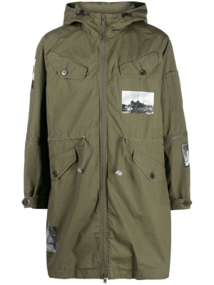 

Photograph-print hooded parka, Undercover Photograph-print hooded parka