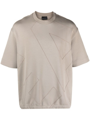 

Logo-embroidery cotton T-Shirt, Emporio Armani Logo-embroidery cotton T-Shirt