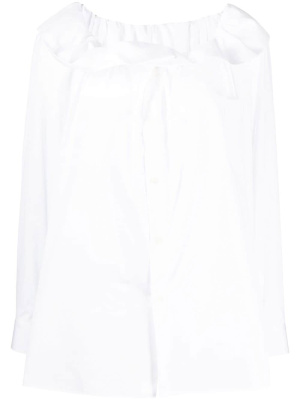 

Ruffle-collar cotton shirt, Comme Des Garçons Comme Des Garçons Ruffle-collar cotton shirt