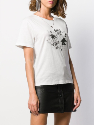 

Graphic-print necklace T-shirt, Saint Laurent Graphic-print necklace T-shirt