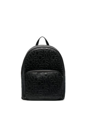 

Debossed-logo pocket backpack, Armani Exchange Debossed-logo pocket backpack