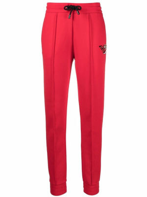 

Embroidered-logo tapered trousers, Emporio Armani Embroidered-logo tapered trousers