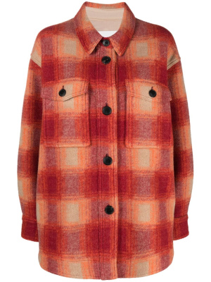 

Harveli checked shirt jacket, ISABEL MARANT Harveli checked shirt jacket