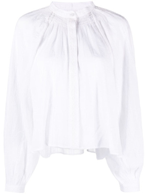 

Round-neck cotton-blend shirt, ISABEL MARANT Round-neck cotton-blend shirt