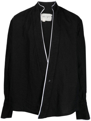

Piped winged cardigan, Greg Lauren Piped winged cardigan