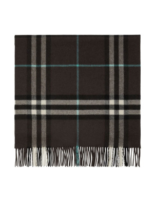 

Checked fringed-edge cashmere scarf, Burberry Checked fringed-edge cashmere scarf