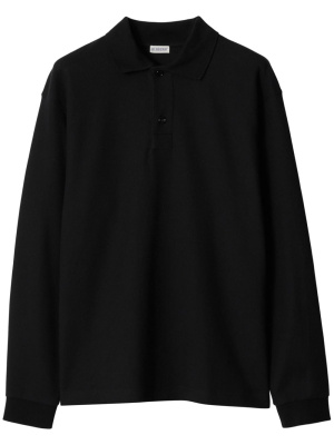 

Long-sleeve piqué polo shirt, Burberry Long-sleeve piqué polo shirt