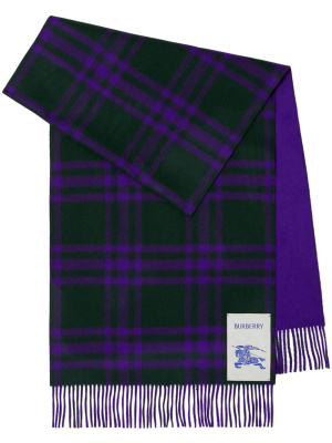 

Reversible checked cashmere scarf, Burberry Reversible checked cashmere scarf