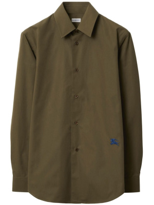 

Logo-embroidered cotton shirt, Burberry Logo-embroidered cotton shirt