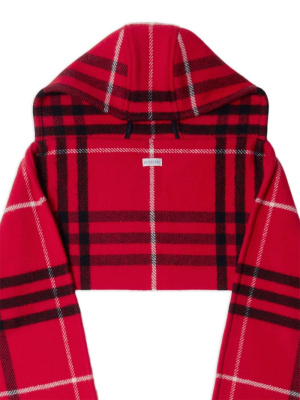 

Vintage-check hooded scarf, Burberry Vintage-check hooded scarf
