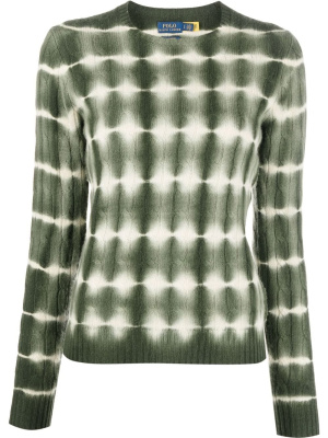 

Tie-dye cashmere top, Polo Ralph Lauren Tie-dye cashmere top