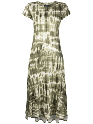 

Tie-dye midi dress, Polo Ralph Lauren Tie-dye midi dress