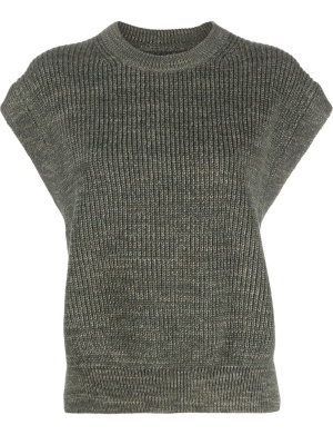 

Cap-sleeve knitted top, Polo Ralph Lauren Cap-sleeve knitted top