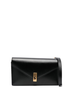 

Logo-plaque leather crossbody bag, Polo Ralph Lauren Logo-plaque leather crossbody bag