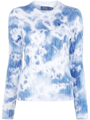 

Tie-dye knitted jumper, Polo Ralph Lauren Tie-dye knitted jumper