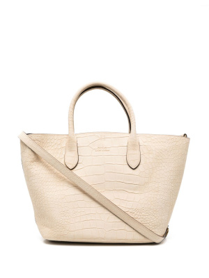 

Bellport crocodile-embossed tote bag, Polo Ralph Lauren Bellport crocodile-embossed tote bag