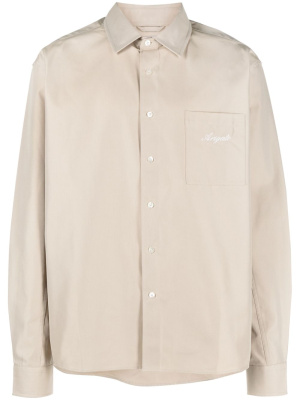 

Flow logo-embroidered shirt, Axel Arigato Flow logo-embroidered shirt