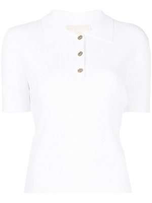 

Ribbed short-sleeve polo shirt, Michael Kors Ribbed short-sleeve polo shirt