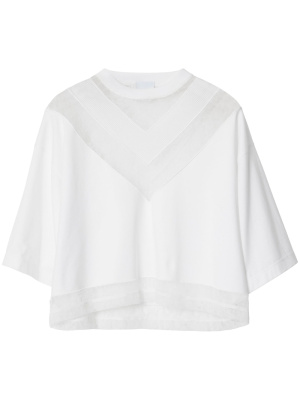 

Cropped cotton top, Burberry Cropped cotton top